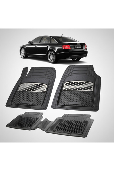 TEAMCAR Πατάκια δαπέδου από καουτσούκ για Audi A6 C6 Sedan συμβατά 2004-2011 ...