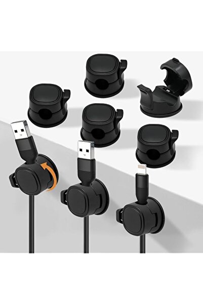 The Bros أربطة كابلات، 8 قطع من مشابك إدارة الكابلات مع قفل، منظمات أسلاك زنب...