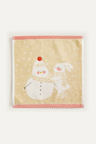 Casadora Baby منشفة سنو يلو الأولى مصنوعة من القطن العضوي بنسبة 100% - 30x30 سم