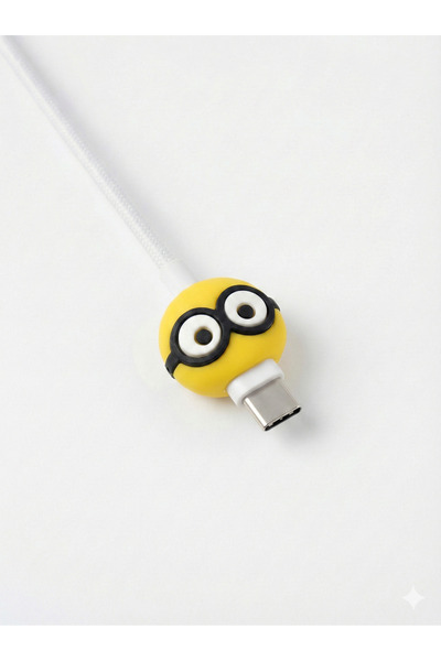 Case collection Sevimli Figürlü Slikon Kablo Ucu Koruyucular Şarj Typc Lightning