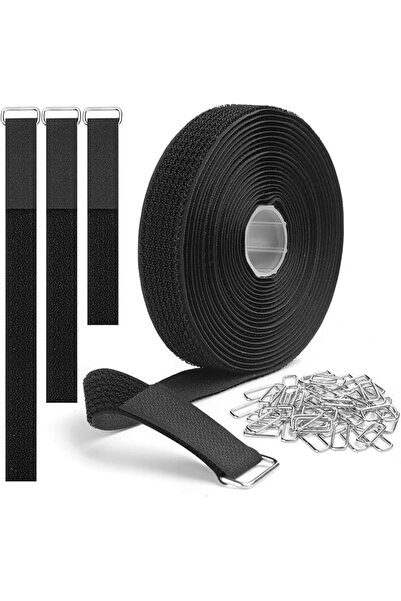 The Bros أحزمة كابلات نايلون قابلة للتعديل، قابلة للقص حسب الطول المطلوب مع 2...