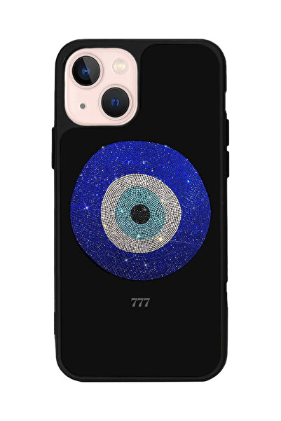 BGAKSESUAR iPhone 13/14 Uyumlu Nazar Tasarımlı Glossy Premium Kılıf