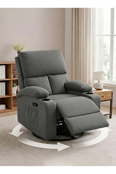 M SMART Luxury Rocking Swivel Recliner Chair - Lazy Boy Chair with Cup Holder...