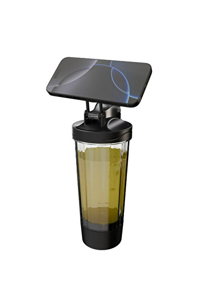 porodo Lifestyle Grip & Mix Protein Shaker Bottle –700mL,USB‑C Rechargeable, ...