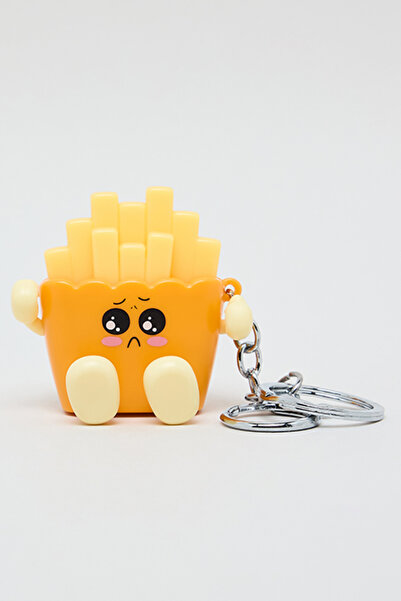 R&B Unisex Yellow Fries Keychain