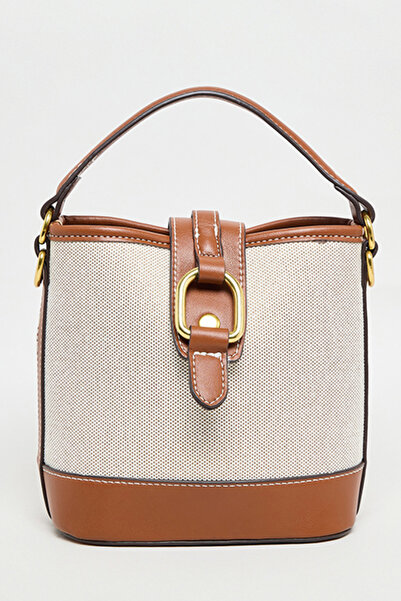 R&B Women's BROWN Color Block Shoulder Bag