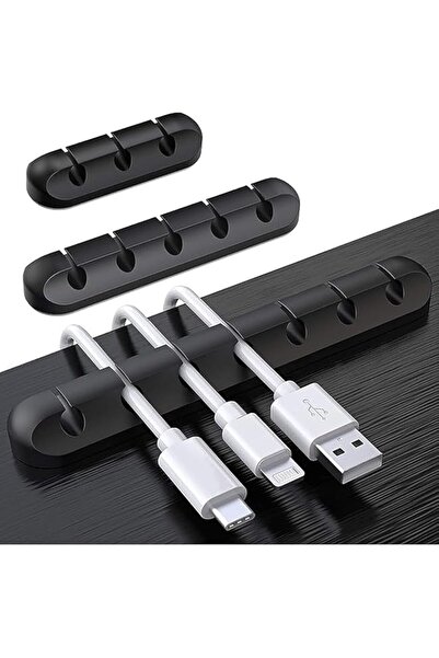 The Bros عبوة من قطعتين من مشابك السيليكون اللاصقة، مشابك تنظيم ذاتية اللصق ل...