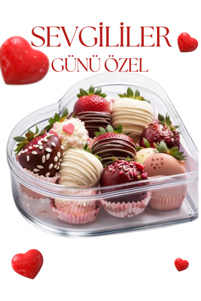 MEZ-PACK SEVGİLİLER GÜNÜ ÖZEL KALPLİ KASE 1 ADET 300 CC KAPAKLI