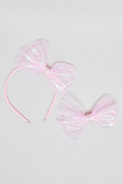 R&B Girl's Pink Hairband & Hairclip Set