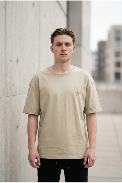bombe Tricou semi-oversize cu imprimeu pentru bărbați