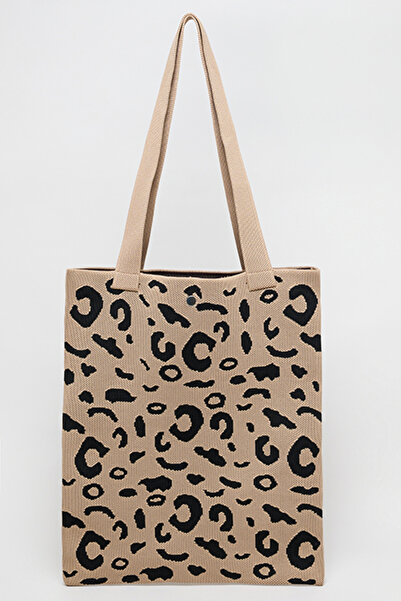 R&B Women's Brown Animal Patterned Shoulder Bag