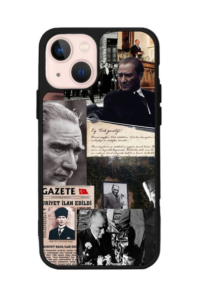 BGAKSESUAR iPhone 13/14 Uyumlu Mustafa Kemal Ataturk Tasarımlı Glossy Premium...