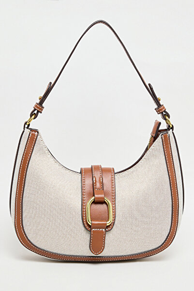 R&B Women's BROWN Contrast Trim Shoulder Bag