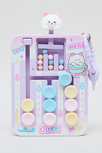 R&B Unisex Purple Puzzle Game Keychain