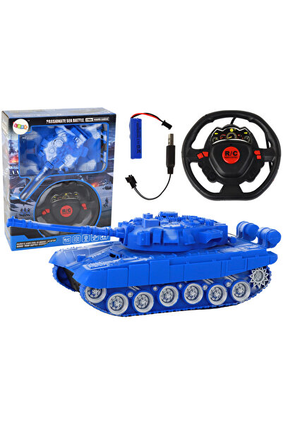 Three top online R/C Tank Remote Controlled Lights Sound Blue 1:18 27MHz