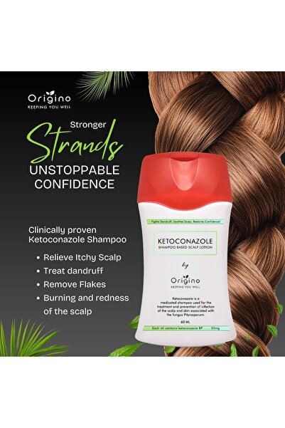 Origino Ketoconazole Anti-Dandruff Treatment Shampoo