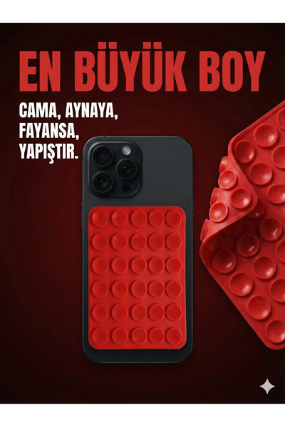 Case collection Büyük Telefon Tutucu Çift Taraflı Vantuz Ultra Kuvvetli Araç ...