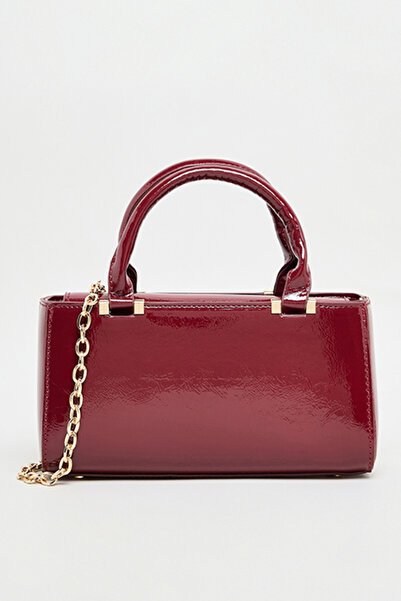 R&B Women's Bordeaux Textured Handheld Bag