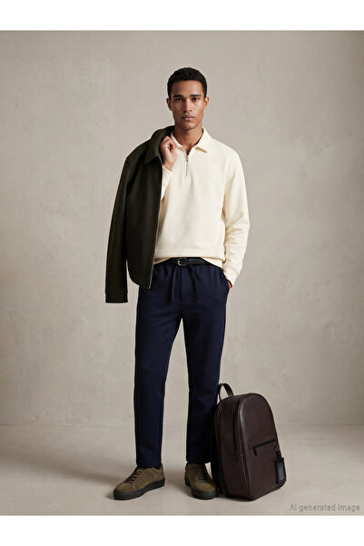 LC Waikiki Rmz Gi̇yi̇m Farkiyla Men's Standard Fit Pants with Waist Cord