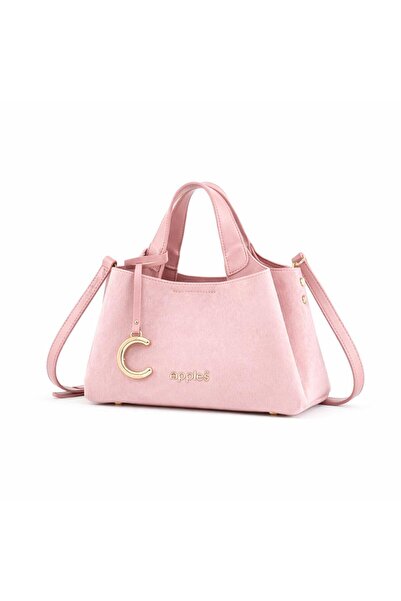 Generic Elegant Women’s Top Handle Handbag with Gold Charm – Premium Textured...