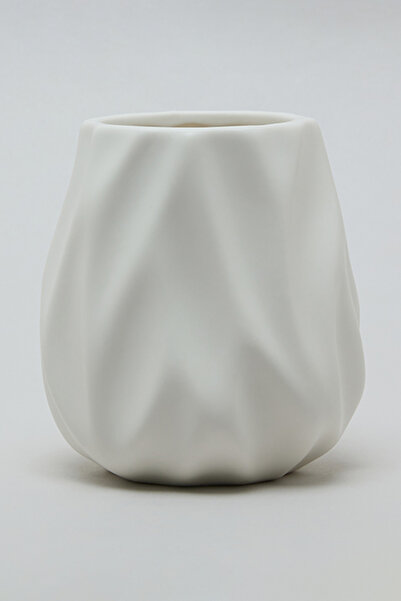 R&B Unisex White Textured Tumbler