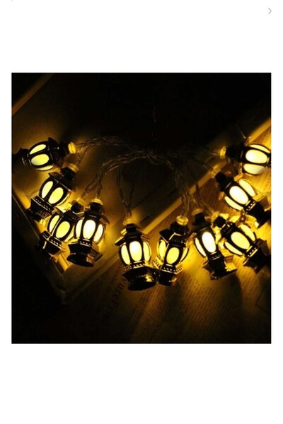 Saatistan Ramazan Ayına Özel Karışık Figürlü Metal LED Işıklar Süsleme Işığı