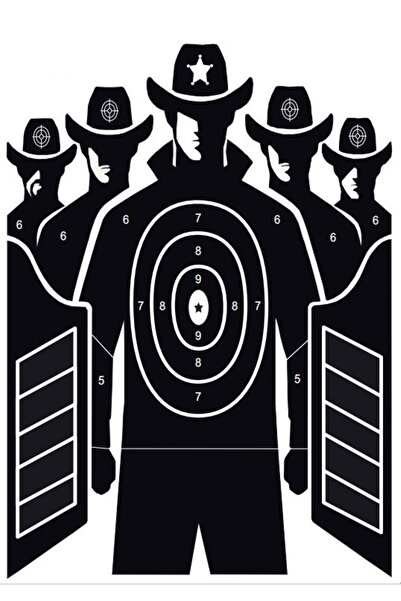 SİM Hayalet Kovboylar Hedef Kağıdı 64x90 cm (10 Adet)