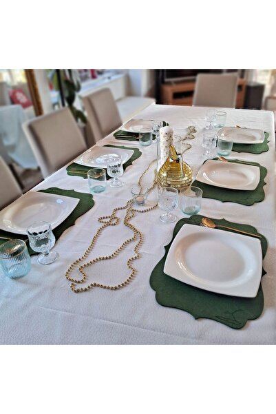 Saatistan Şık Amerikan Servis Seti, Ramazan Temalı İftar Sofrası Süsleme, 6 P...