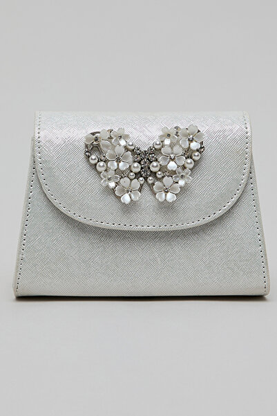 R&B Girl's Cream Embellished Sling Bag