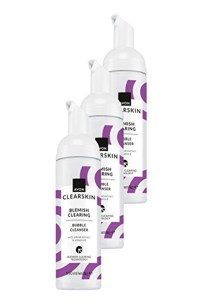 AVON Clearskin Blemish Arındırıcı Köpük Temizleyici 150 Ml. Üçlü Paket