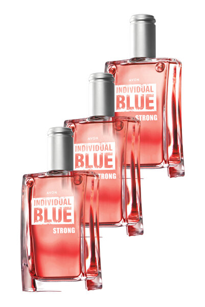 AVON Individual Blue Strong Erkek Parfüm Edt 100 Ml. Üçlü Paket