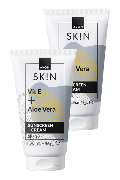 AVON SK!N Güneş Koruyucu + Krem SPF30 50 Ml. İkili Paket