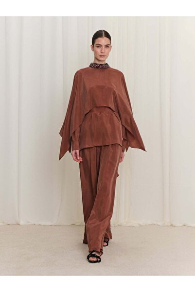 BAQA Yaka İşleme Detaylı Bluz