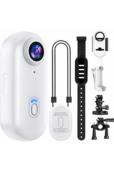 Coverzone 4K Mini Wifi Aksiyon Kamerası Taşınabilir,Giyilebilir Kamera Motor ...