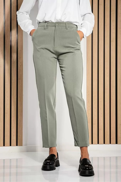 Zaira Allegra Women's Green Casual Pants #A1204 - 46