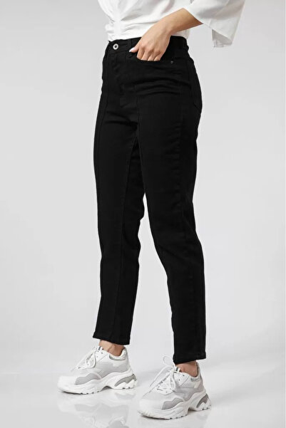 Zaira MomFit Women's Jeans Addison Black #A368 - 36