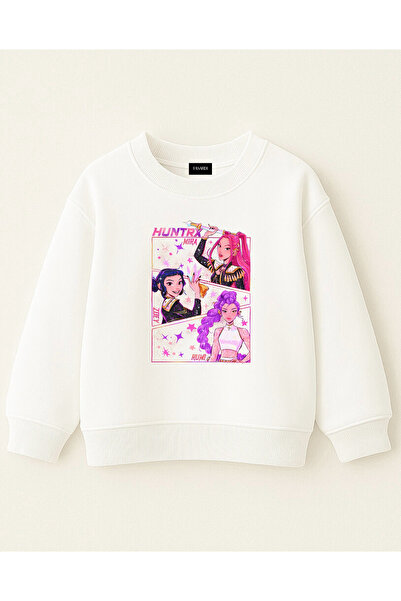 fasardi KPOP Demon Hunters Huntrix Zoey Rumi Mira Принтирана дългоръкавна блу...