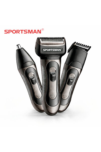 Dearling 3'ü 1 Arada Erkek Bakım Seti - Şarjlı Saç Sakal Tıraş Makinesi ve Bu...