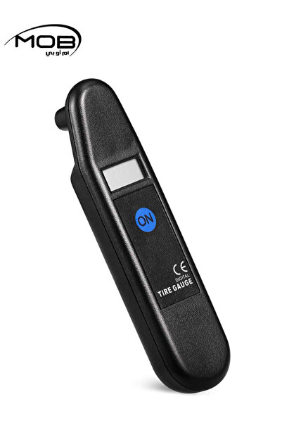 Mob مقياس ضغط الإطارات الرقمي بشاشة LCD، بوحدة PSI/BAR، مع خاصية الإيقاف التل...