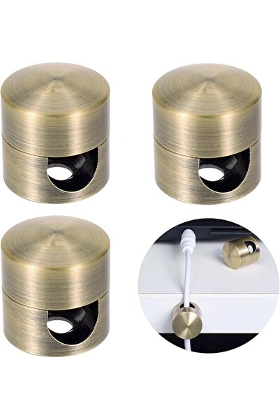 The Bros 3Pcs Cable Clips For Desk, Gun Metal Cord Holder, Aluminum Wire Adju...