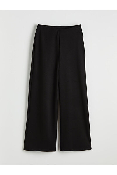 LC Waikiki Black elastic waist soft touch women's tracksuit bottoms by güli̇s...