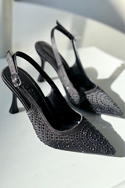 yezy shoes Дамски обувки на висок ток с камъни и тънки токове