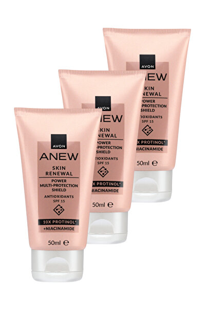 AVON Anew Power Çok Amaçlı Cilt Koruyucu Krem SPF15 50 Ml. Üçlü Paket