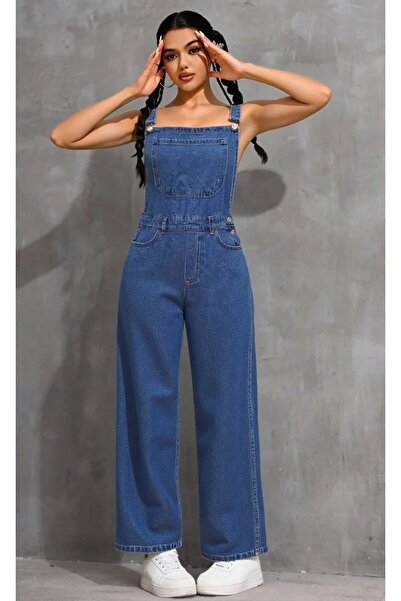 KENE JEANS Bol Paça Bahçivan Cotton Overalls