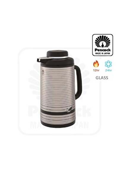 Generic Japanese Tea Thermos 1 Liter Silver / Black
