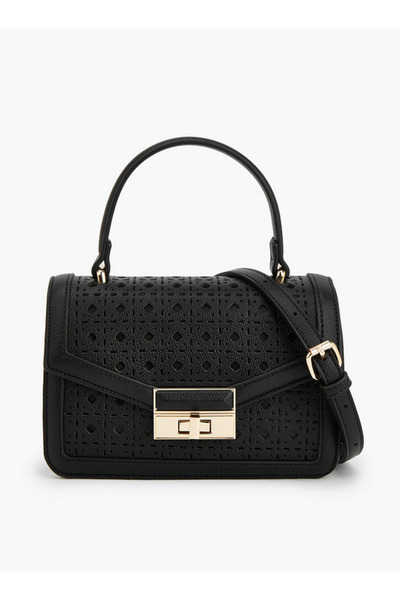 Flora Bella by Shoexpress حقيبة يد قص بالليزر بمقبض علوي وحزام كتف إضافي