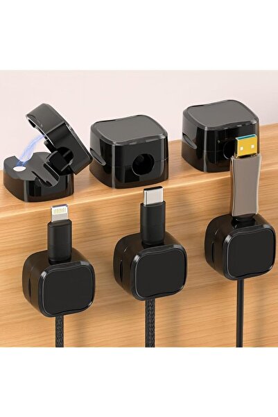 The Bros Cable Management Clip Organizer for Desk & Car – Adjustable Phone Ch...