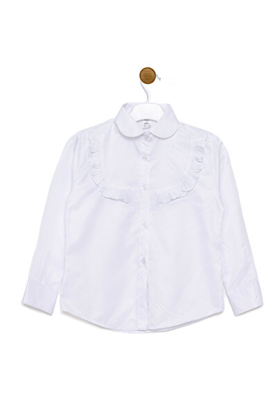 redbug kids Fur-Trimmed Collared Girls' Shirt / April 23Rd School Shirt