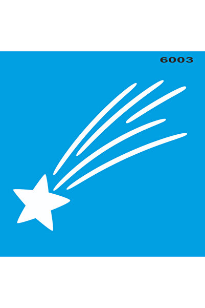 StencilSepeti Comet Stencil Painting Template