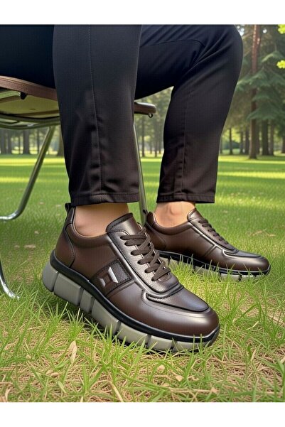 HİDAYET ÖZEL Inside and Outside Genuine Leather Daily Orthopedic Men's Shoes ...